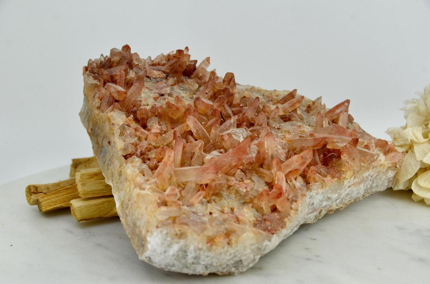 Large Red Quartz Cluster