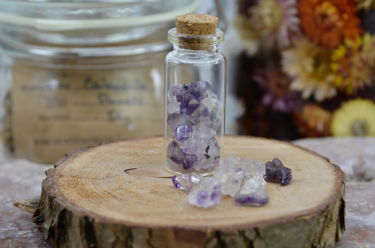 Mini Bottle of Amethyst Sceptres - Intuitive Pick