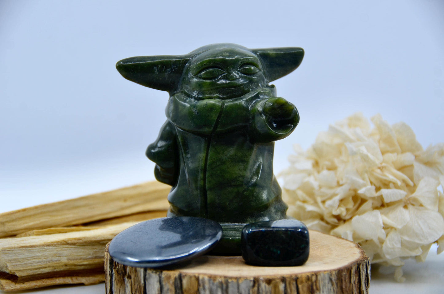 Grogu Inspired Jade Carving