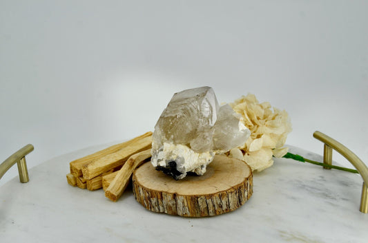 BG3 Citrine with Tourmaline, Lepidolite, and Feldspar