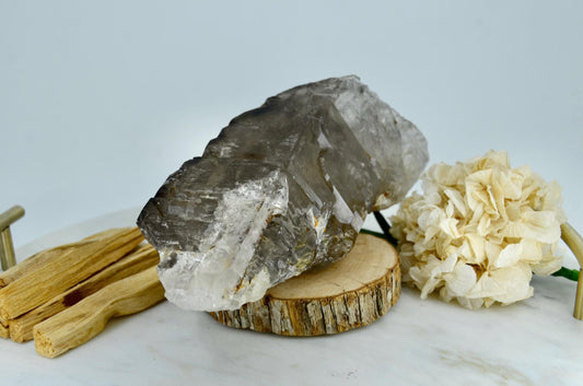 Growth Interference Smoky Quartz