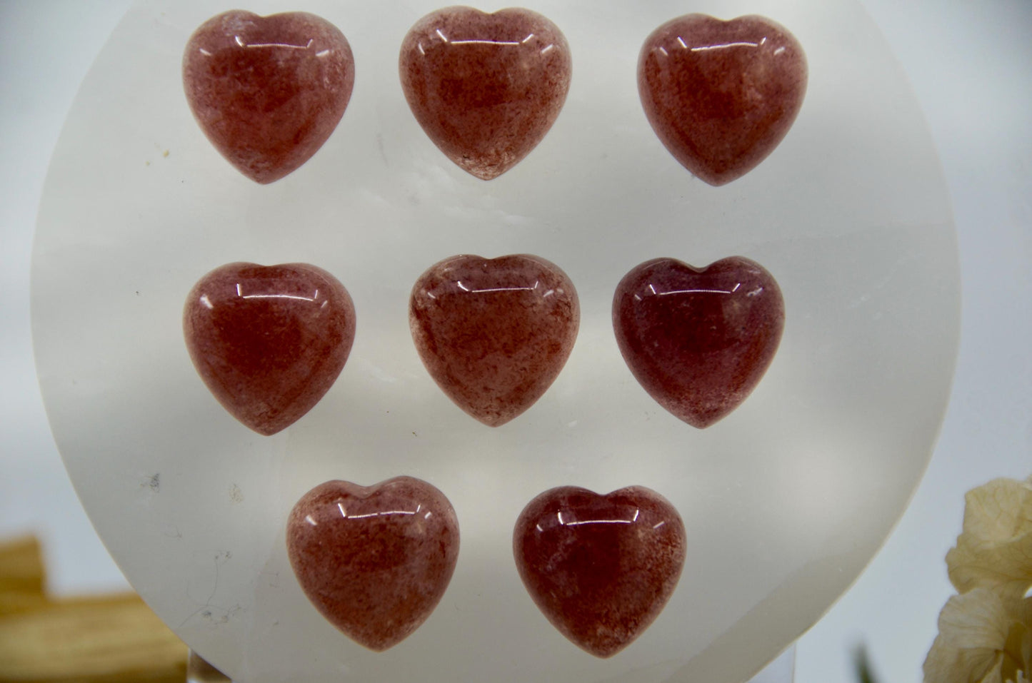 Rhodochrosite Mini Hearts